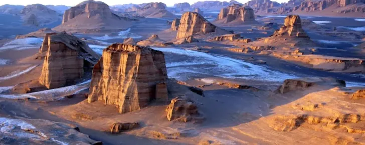 کرمان و کویر لوت در زمستان