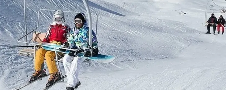 پیست اسکس دیزین از بهترین مقاصد طبیعت گردی تهران در زمستان